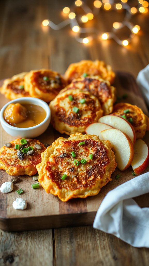 crispy sweet potato latkes