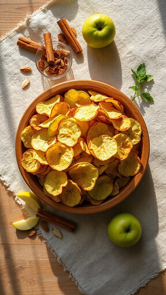 crispy tart apple chips