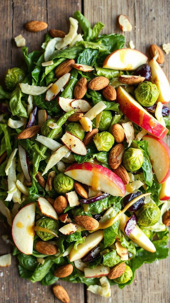 crunchy apple almond slaw
