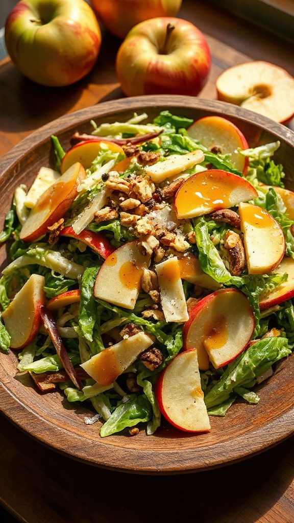 crunchy apple brussels slaw