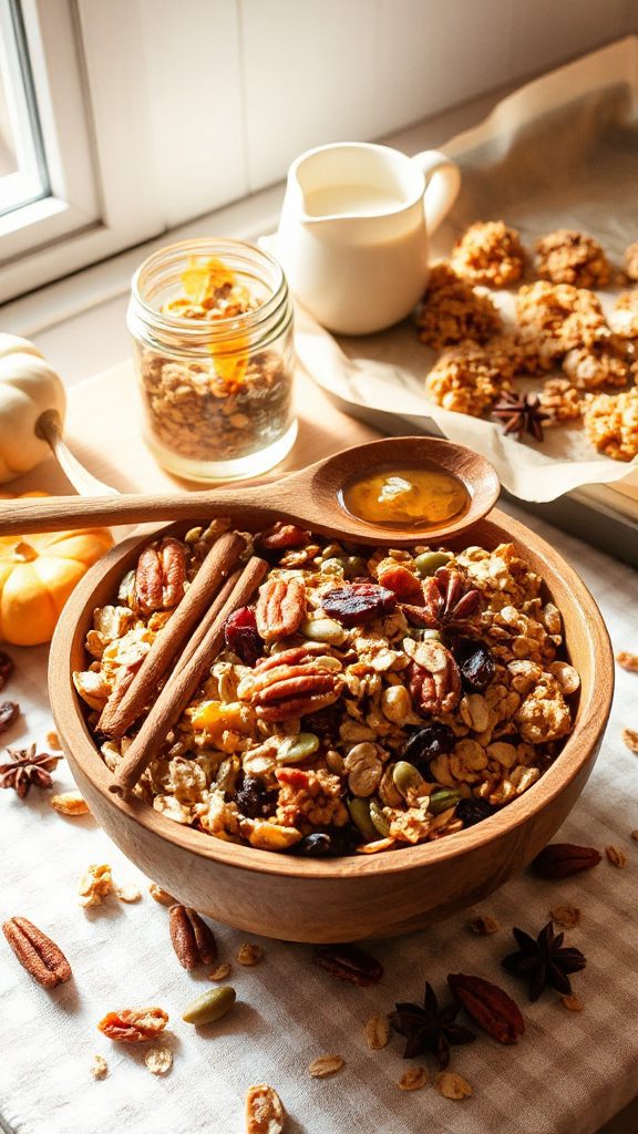 crunchy autumn inspired granola