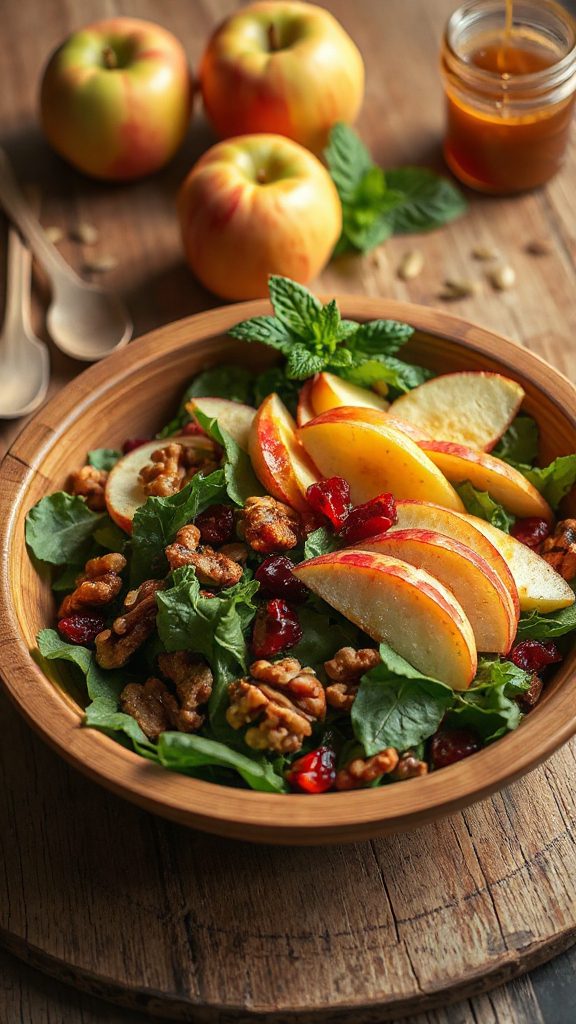 crunchy fall apple salad