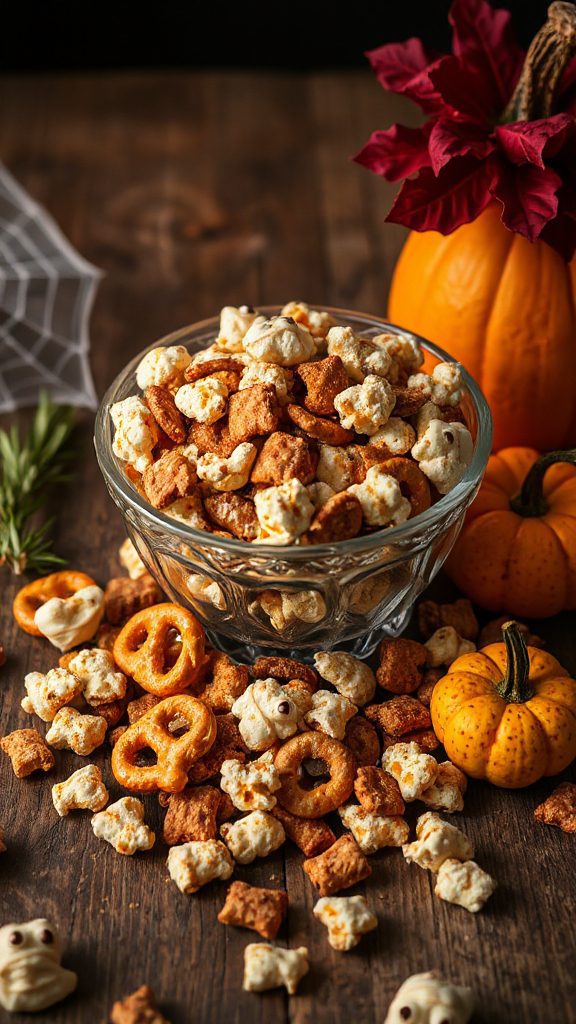 crunchy halloween snack mix