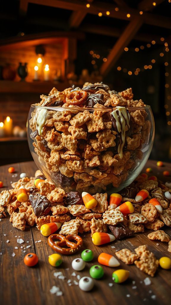 crunchy halloween snack mix