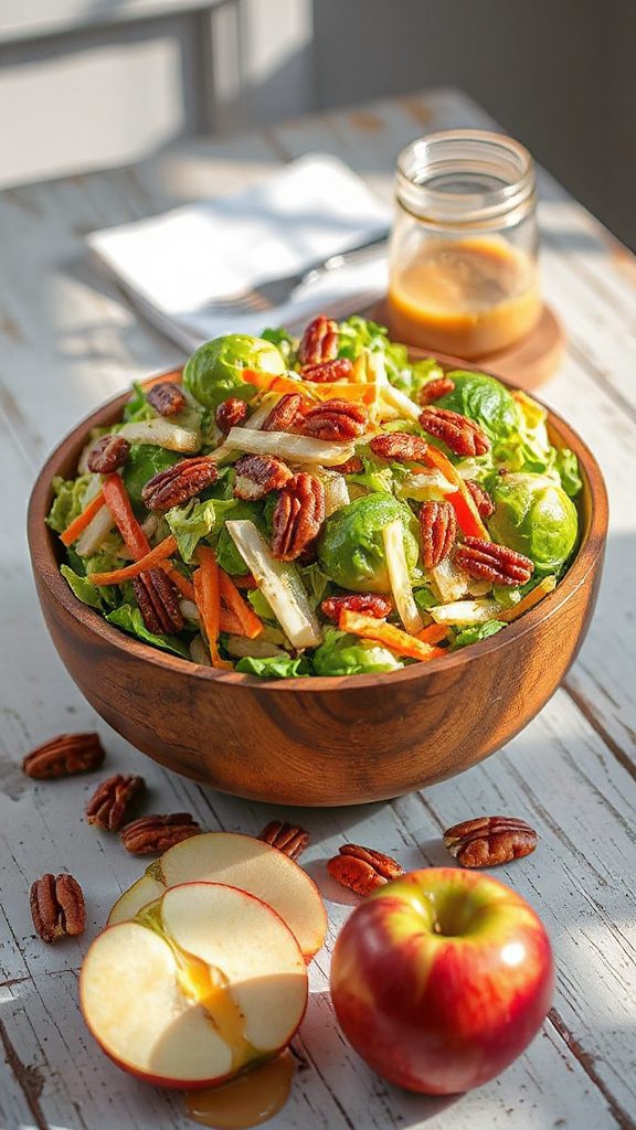 crunchy maple pecan slaw