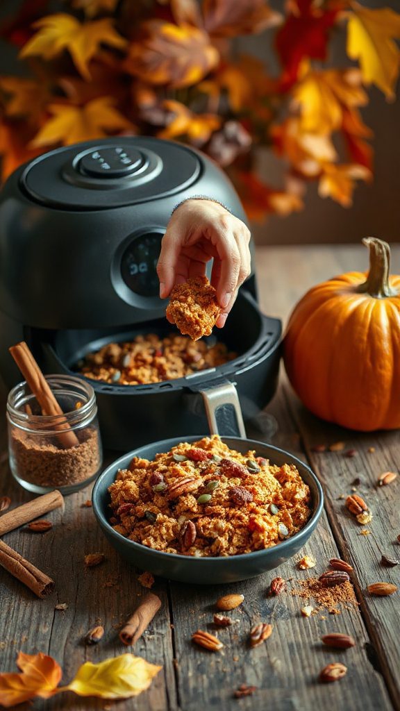 crunchy pumpkin spice granola