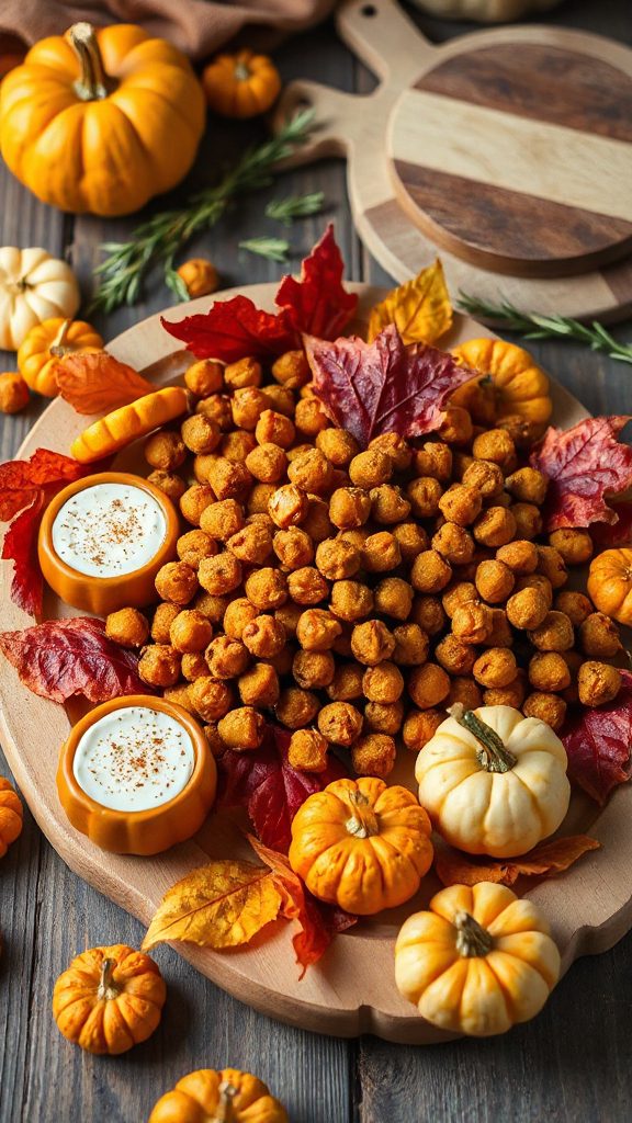 crunchy pumpkin spice snack