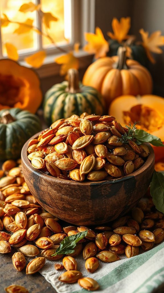 crunchy roasted pumpkin seeds