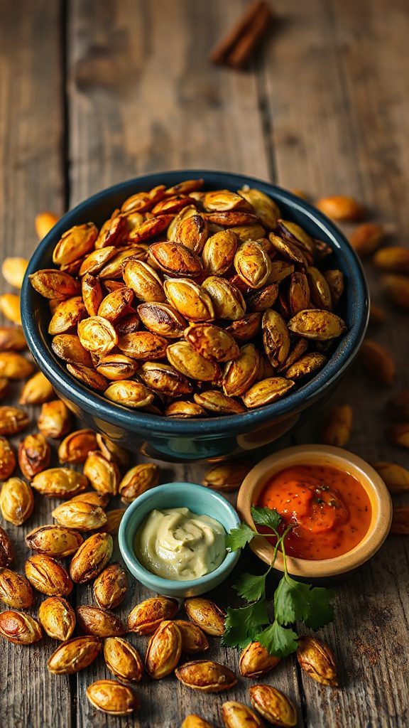 crunchy spicy pumpkin seeds