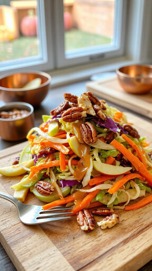 crunchy sweet apple slaw