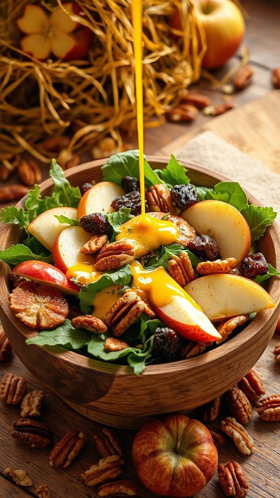 curried apple pecan salad