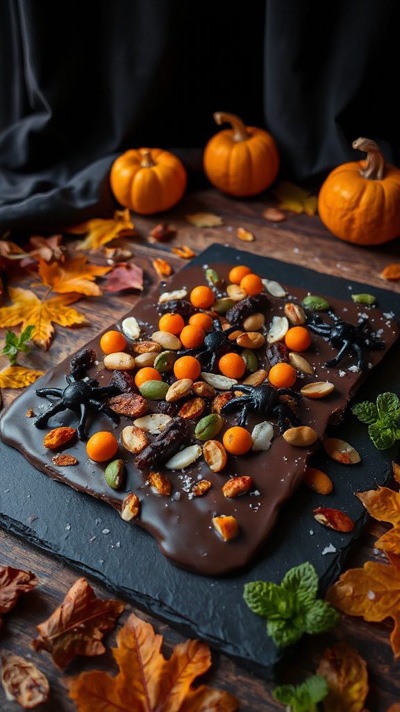 dairy free halloween chocolate bark