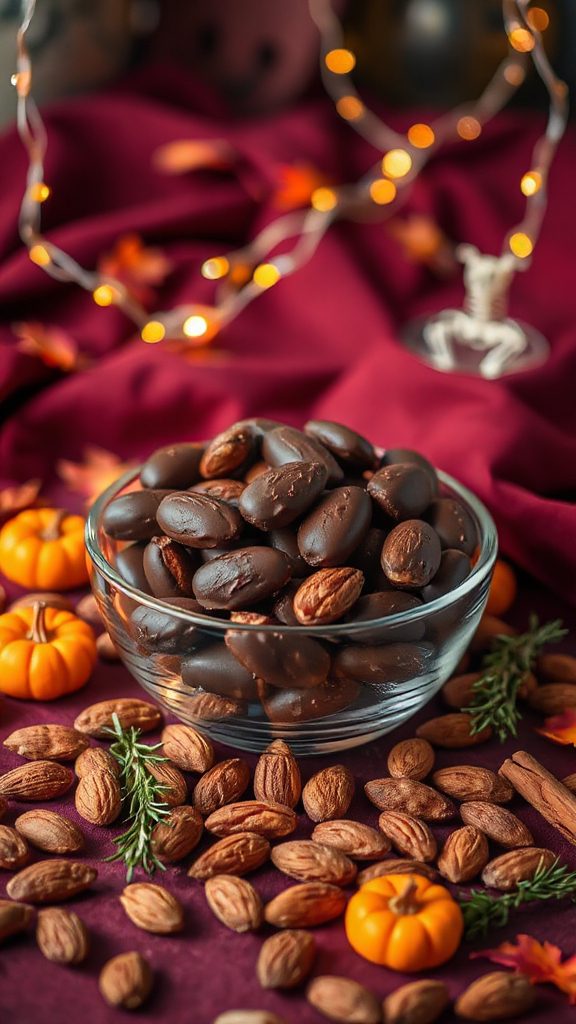 dark chocolate almond treats