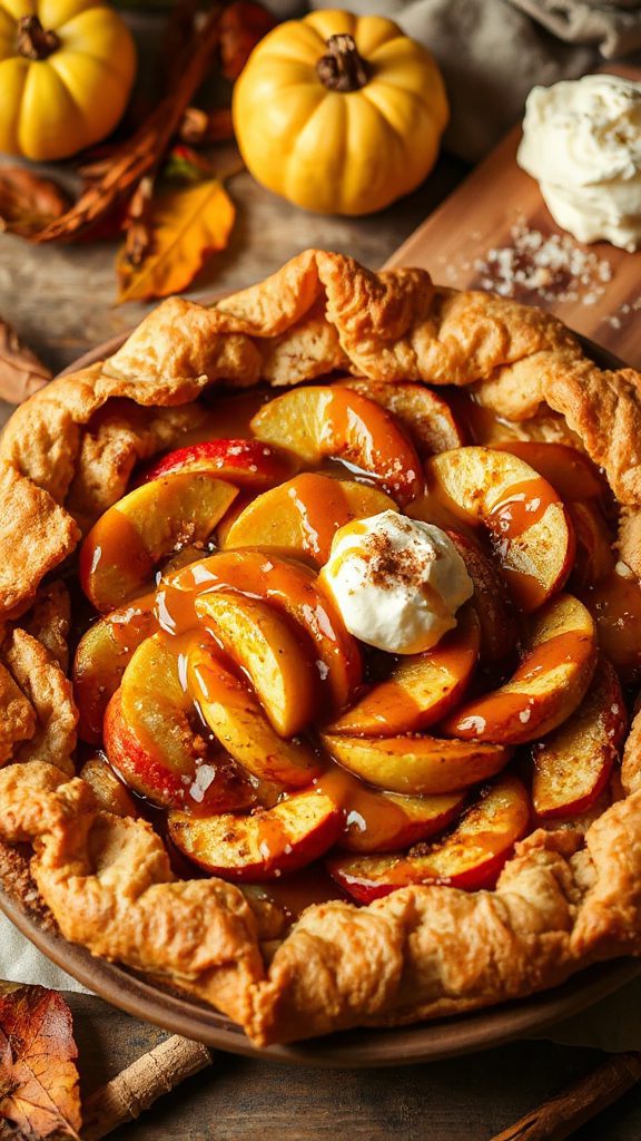 decadent bourbon caramel tart