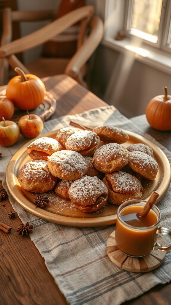 decadent caramel apple fritters
