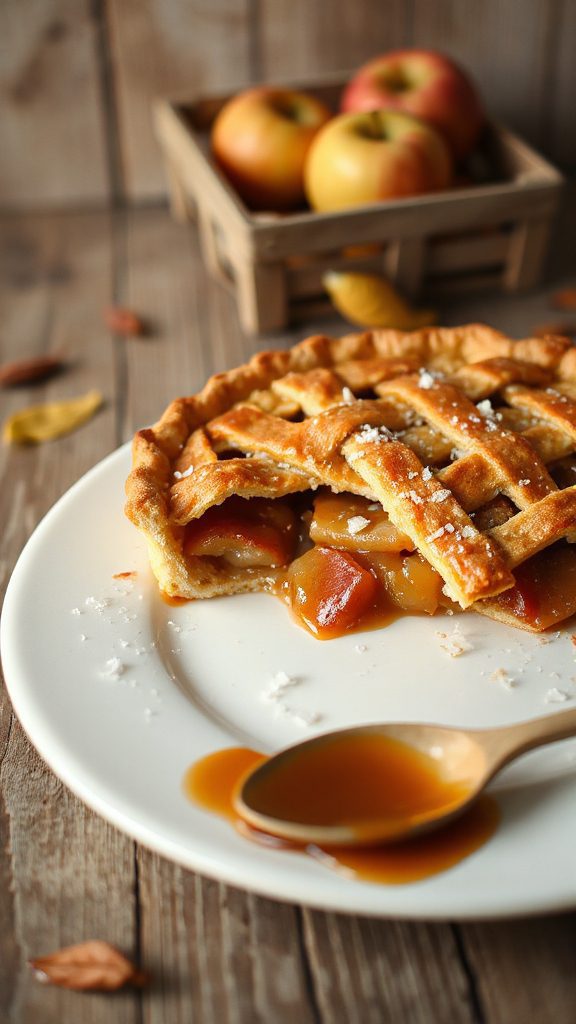 decadent caramel apple pie