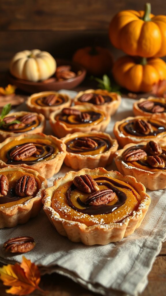 decadent chocolate pumpkin tart