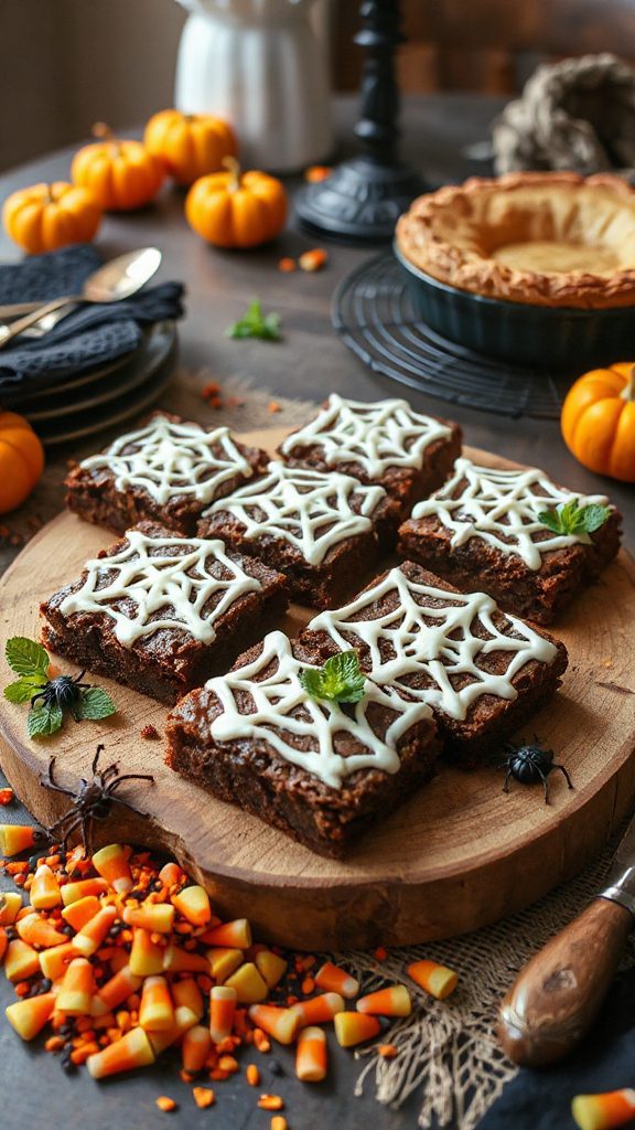 decadent halloween brownie treats