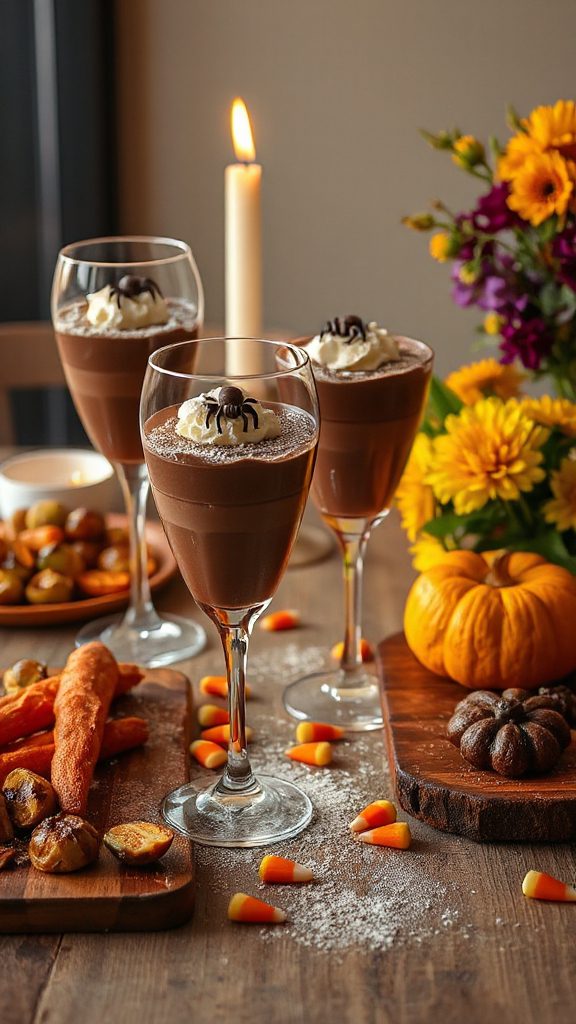 decadent halloween chocolate mousse