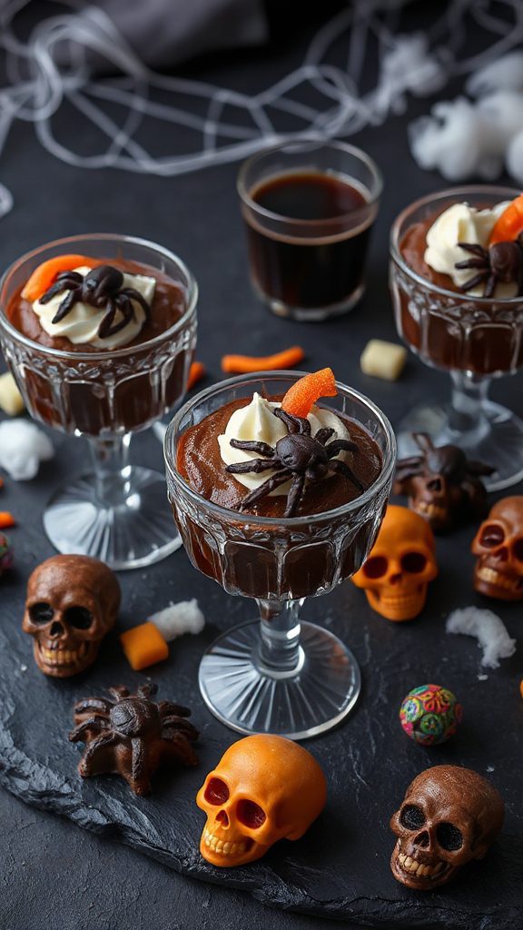 decadent halloween chocolate mousse