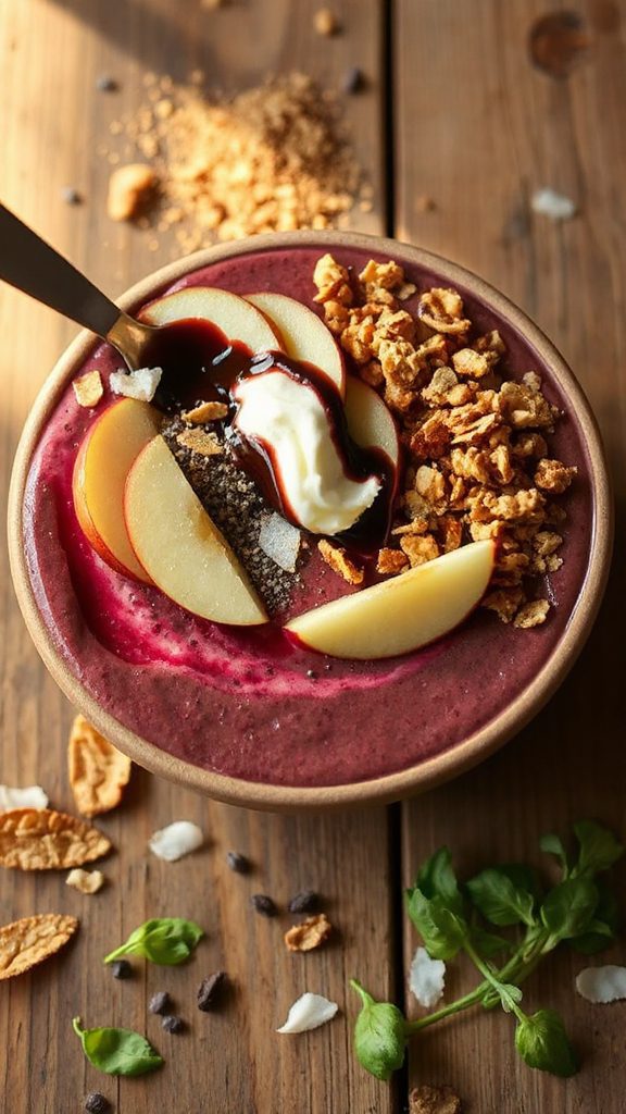 decadent nutritious smoothie bowl