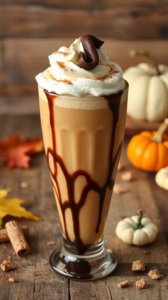 decadent pumpkin chocolate shake