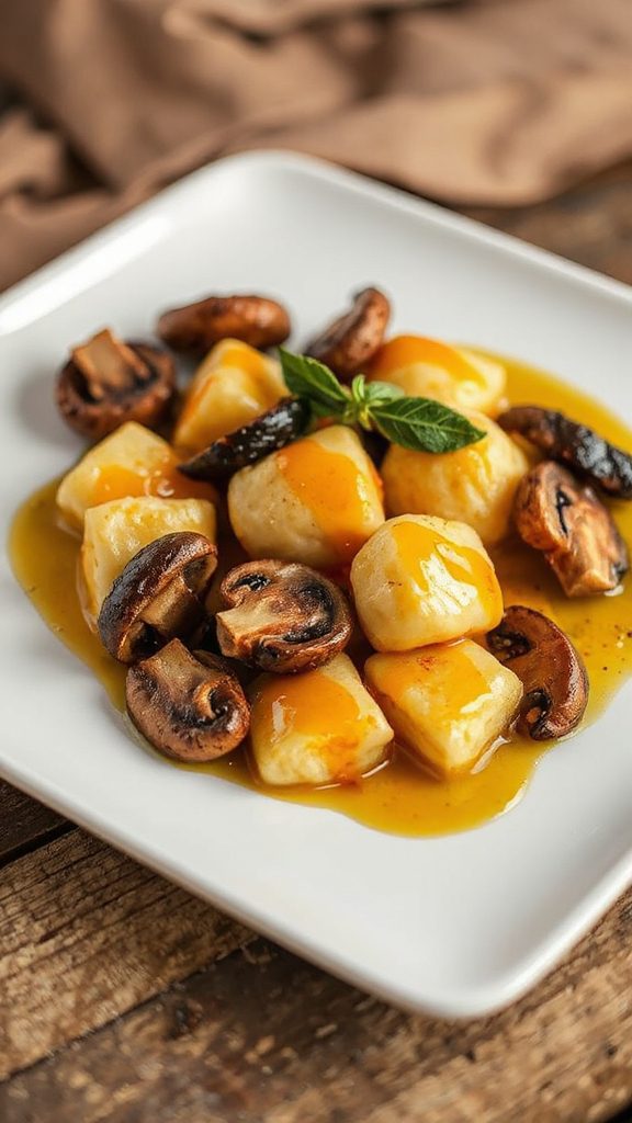 decadent truffle gnocchi dish