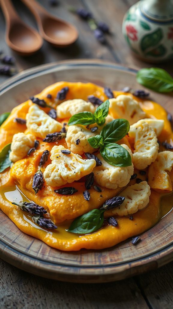 deconstructed vegan cauliflower lasagna