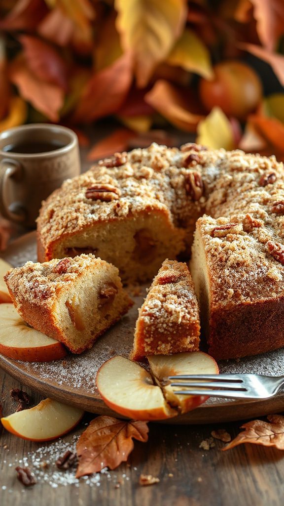 delicious apple cider coffee cake