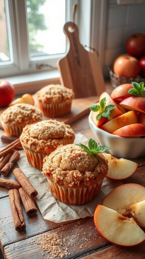 delicious apple cinnamon muffins