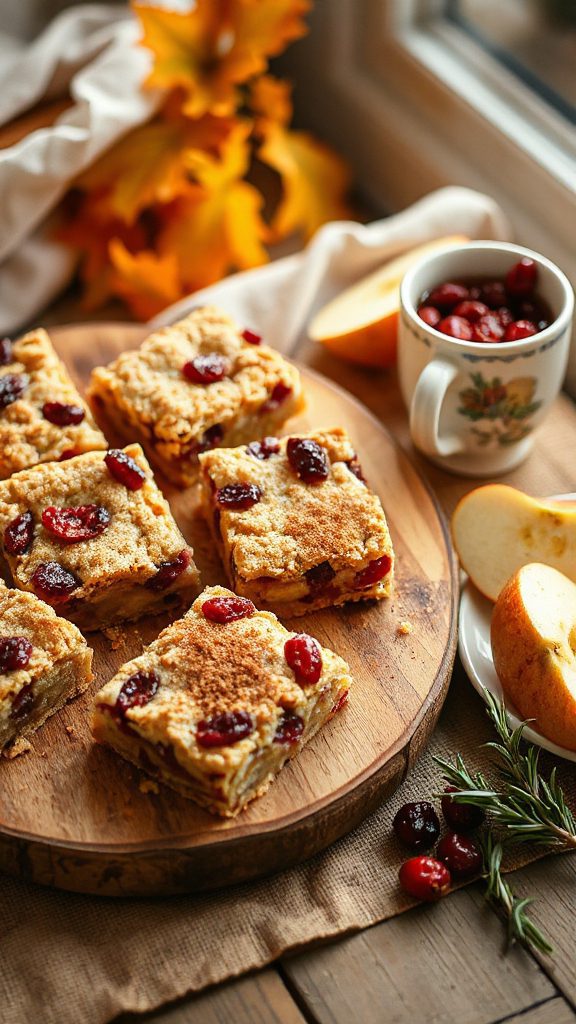delicious apple cranberry bars