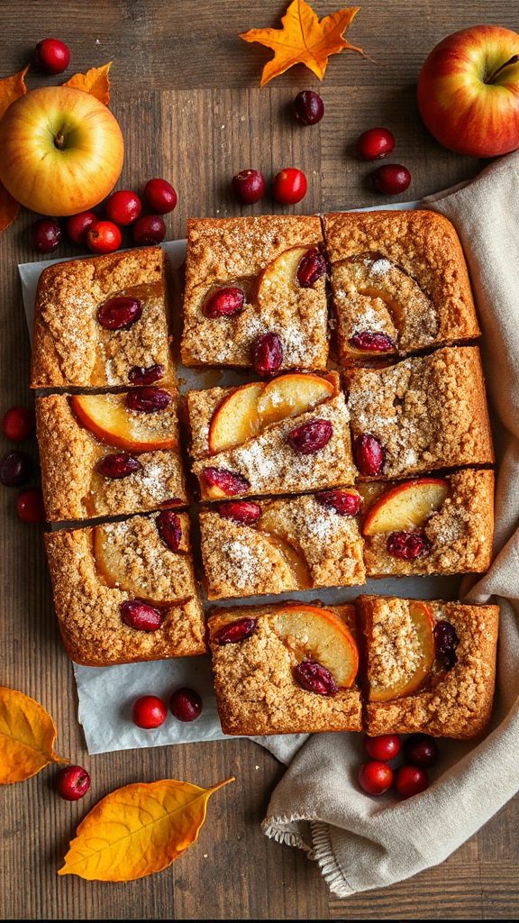 delicious apple cranberry bars
