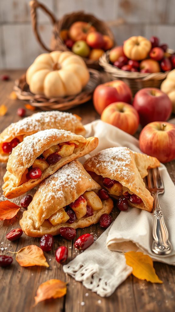 delicious apple cranberry turnovers