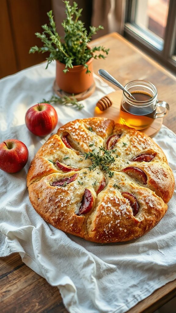 delicious apple thyme focaccia