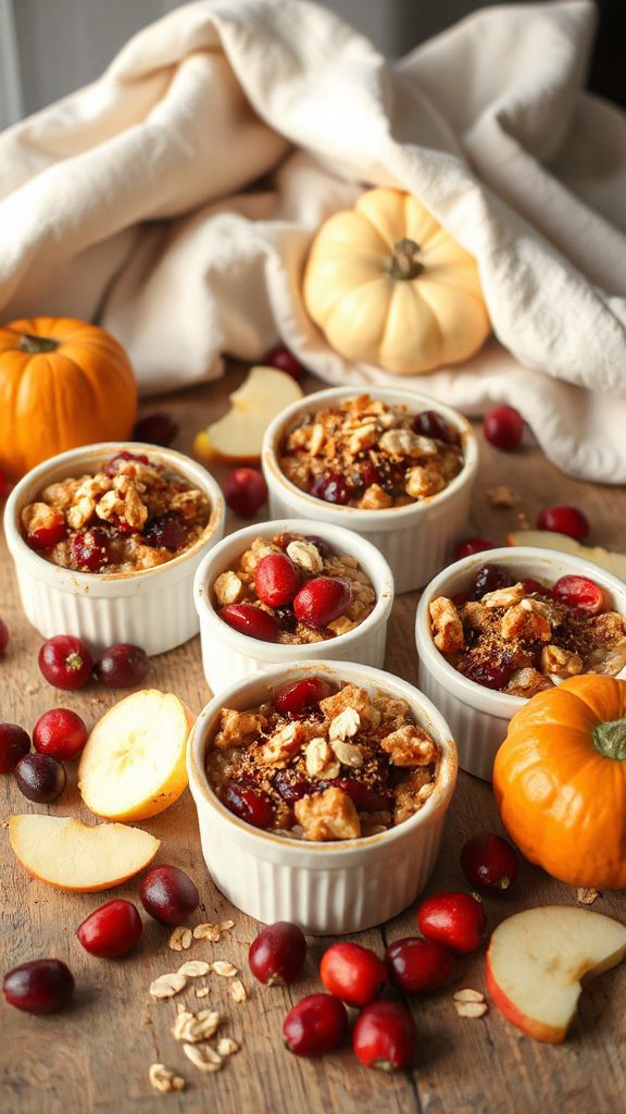 delicious autumn inspired oat cups