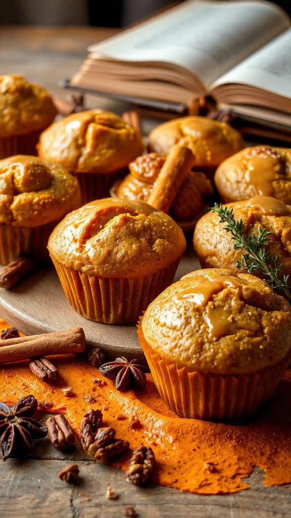 delicious autumn pumpkin muffins