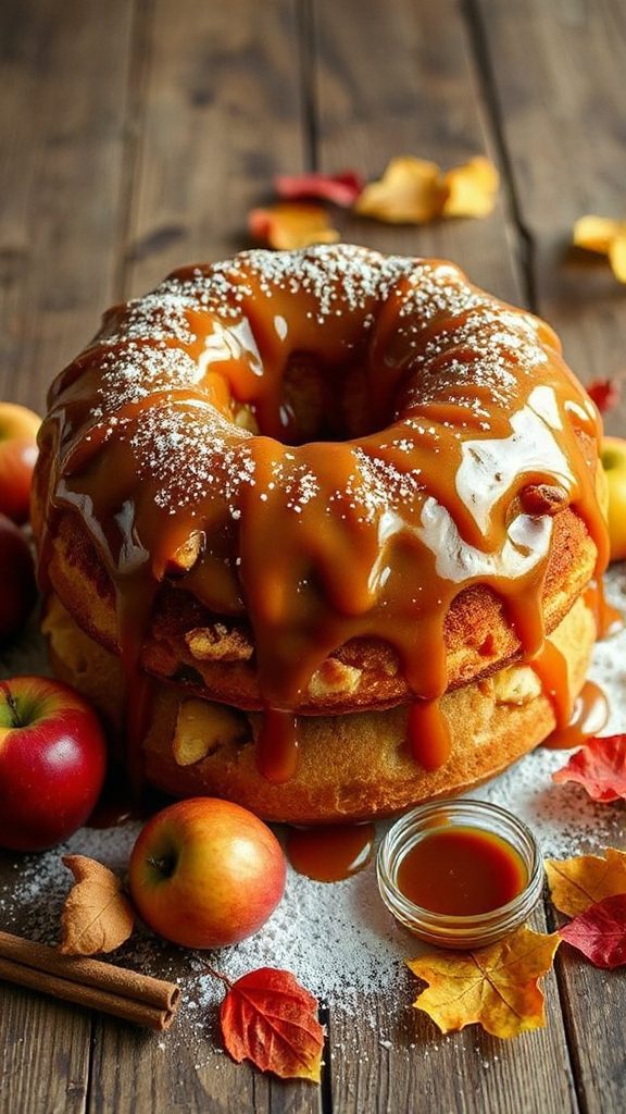 delicious autumn spiced apple cake
