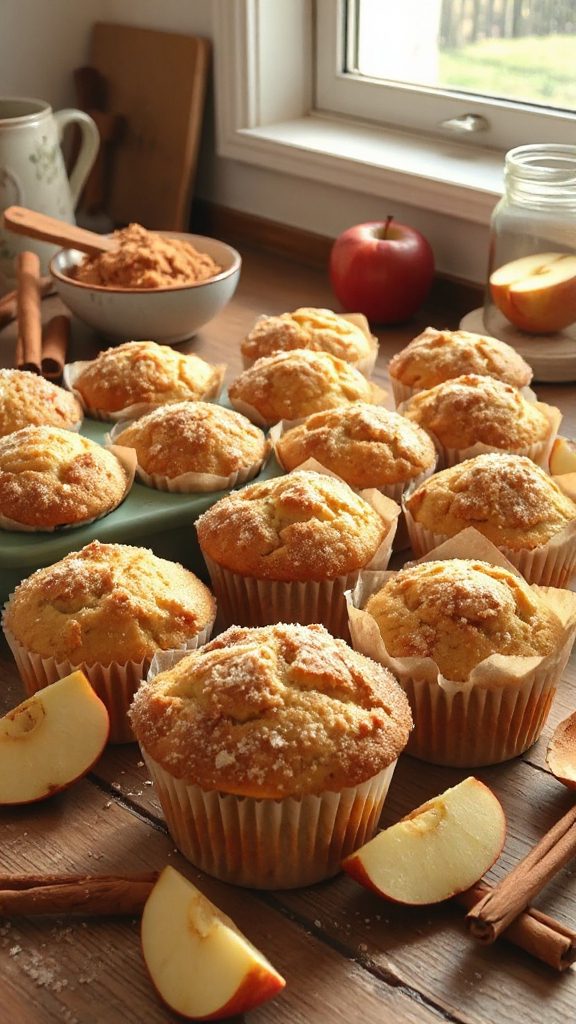 delicious fall apple muffins