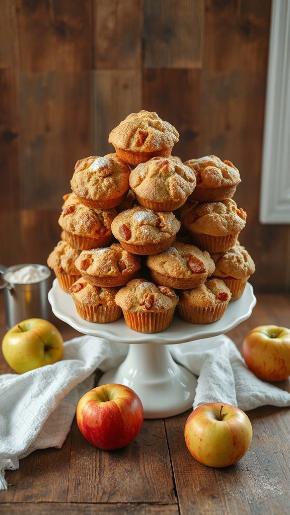 delicious fluffy apple muffins