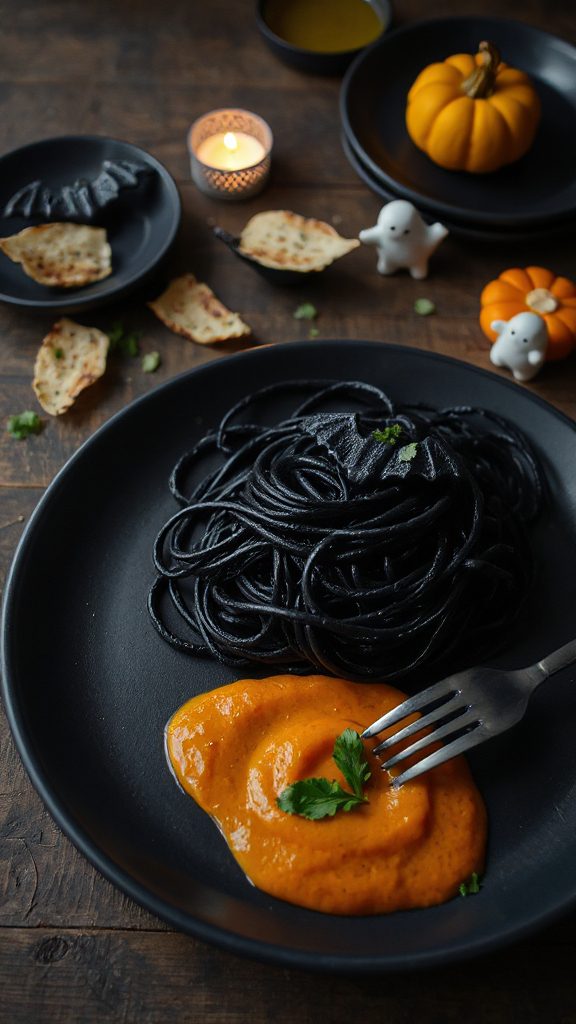 delicious halloween themed squid ink