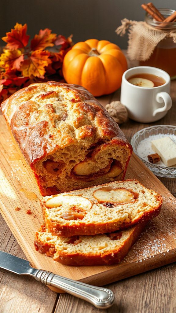 delicious overnight apple bread