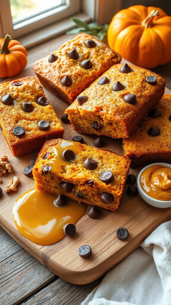 delicious pumpkin chocolate bread