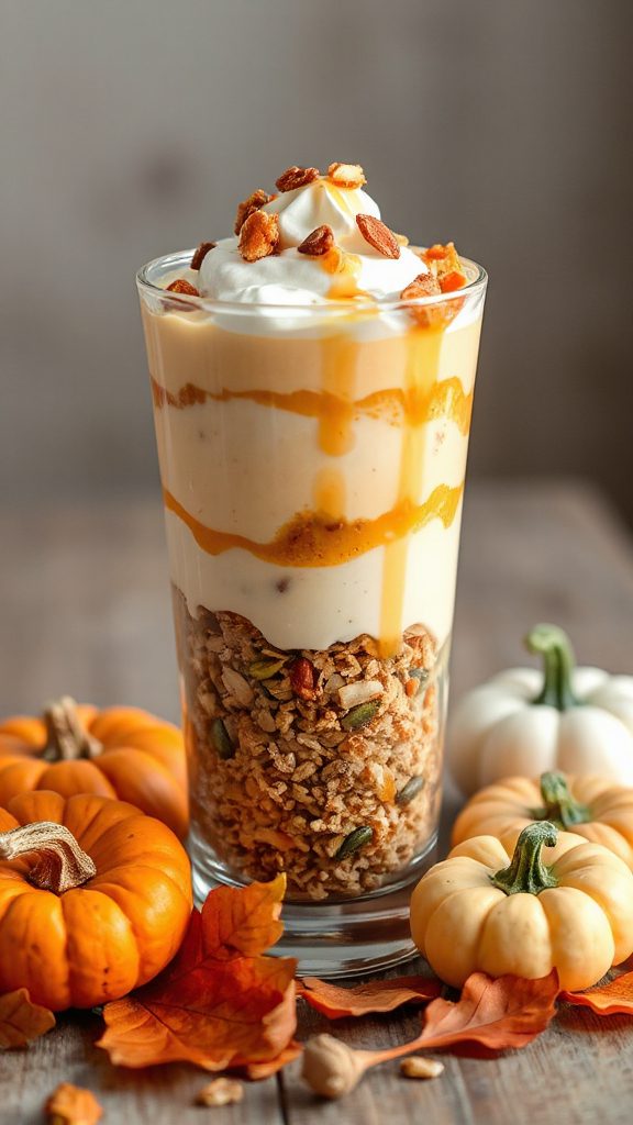 delicious pumpkin yogurt parfait