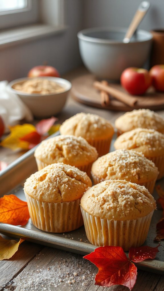 delightful apple cinnamon muffins