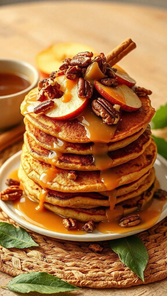 delightful autumn pancake presentation