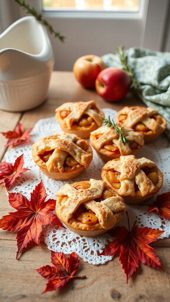 delightful individual apple pastries