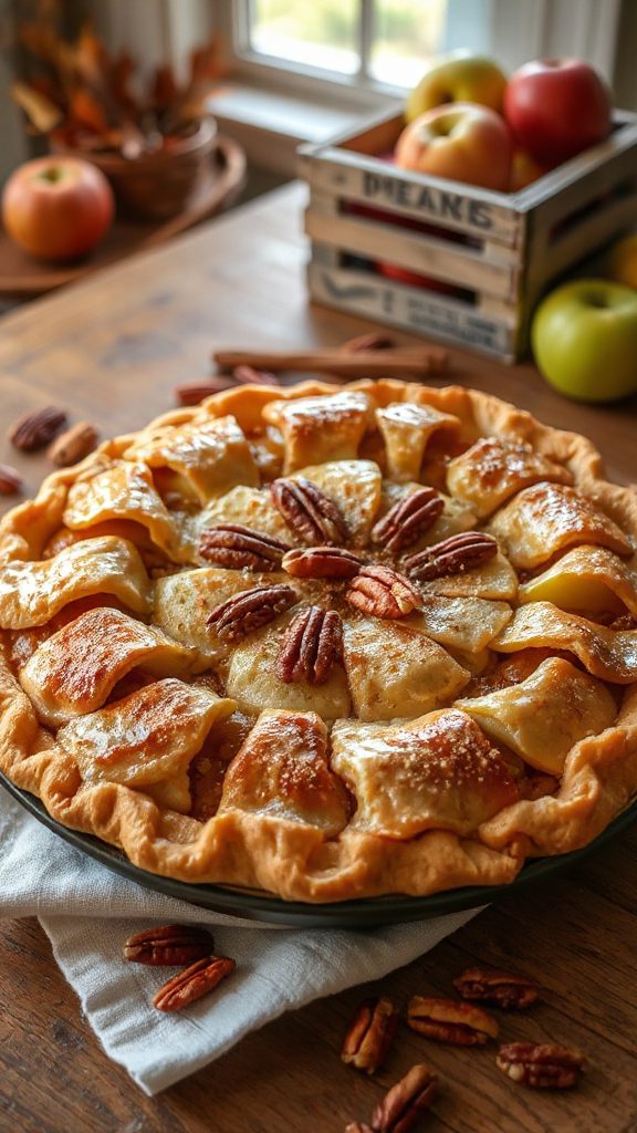 delightful maple pecan pie