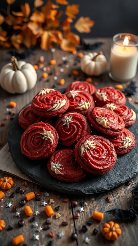 devilish red velvet cookies