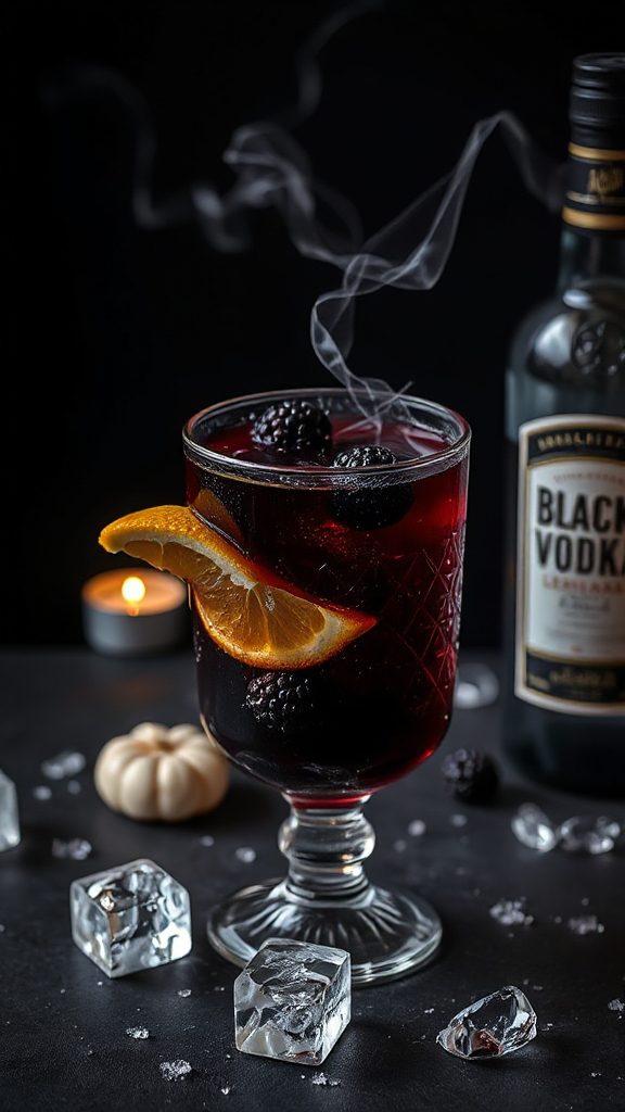eerie blackberry lemonade cocktail