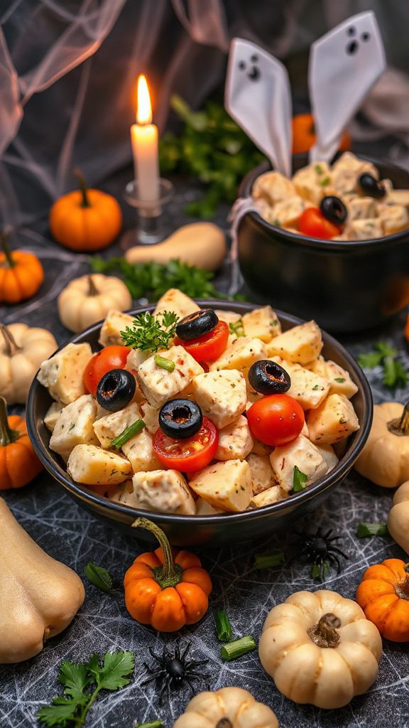 eerie eyeball potato salad